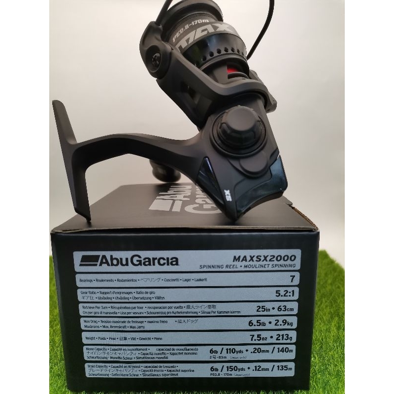 ABU GARCIA MAX SX MAXSX750/ 2000/ 2500/ 3000/ 4000/ 6000 SPINNING REEL |  Shopee Malaysia