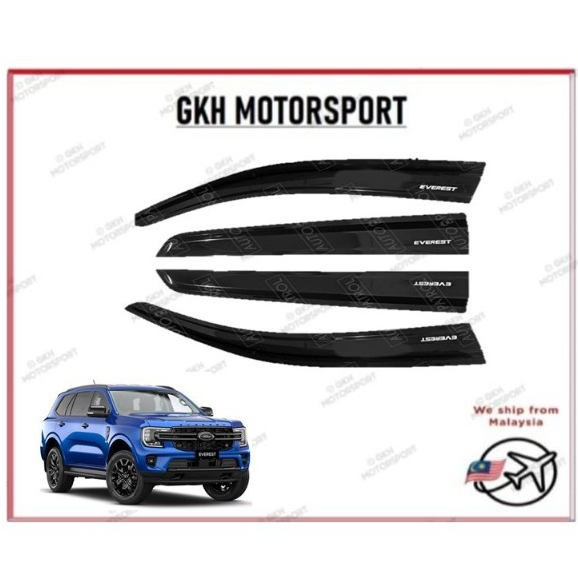 FORD EVEREST 2022 2023 2024 INJECTION WINDOW DOOR VISOR RAIN GUARD AIR