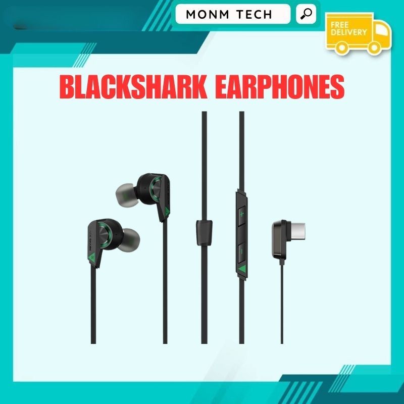 Original Black Shark Typec Gaming Earphone Half InEar Professional