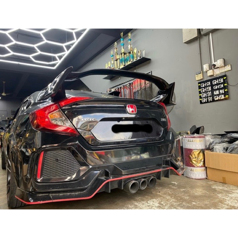 𝐇𝐨𝐧𝐝𝐚 𝐂𝐢𝐯𝐢𝐜 𝐅𝐂 𝐒𝐩𝐨𝐢𝐥𝐞𝐫 𝐓𝐲𝐩𝐞 𝐑 𝐖𝐢𝐭𝐡 𝐏𝐚𝐢𝐧𝐭 𝐌𝐚𝐭𝐞𝐫𝐢𝐚𝐥 𝐅𝐑𝐏 𝐅𝐢𝐛𝐞𝐫 | Shopee ...