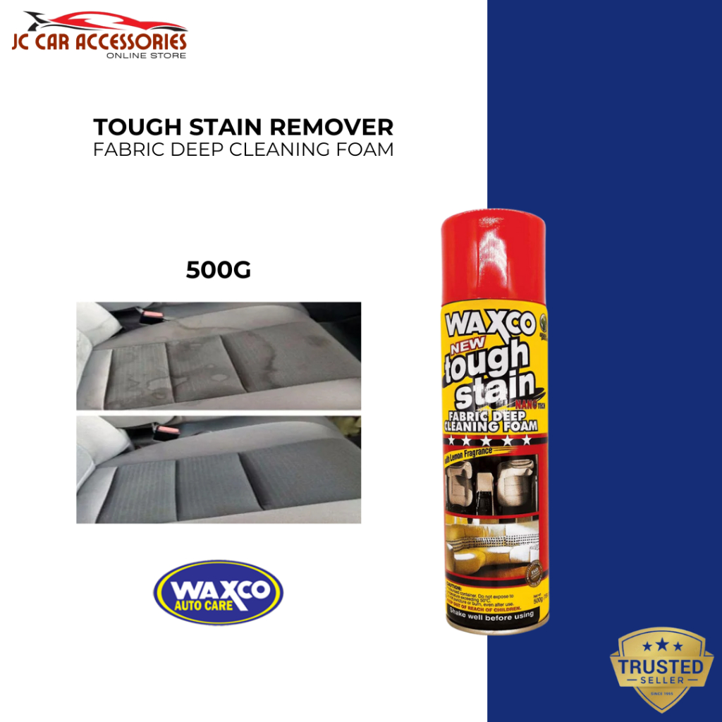 Waxco Tough Stain Fabric Deep Cleaning Foam Lemon Fragrance 500G Car ...