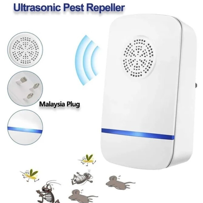 2pcs Electric Ultrasonic Pest Repeller Control Indoor Usage Best Pest ...