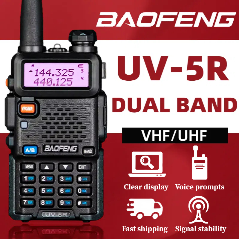 Baofeng Uv 5r Walkie Talkie Dual Band Portable 2 Way Radio Uv5r