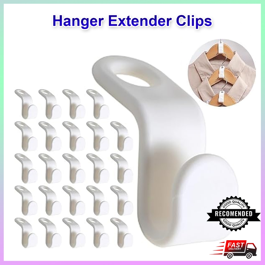 Hanger Extender Clips Space Saving Connection Hook Penyangkut Baju ...