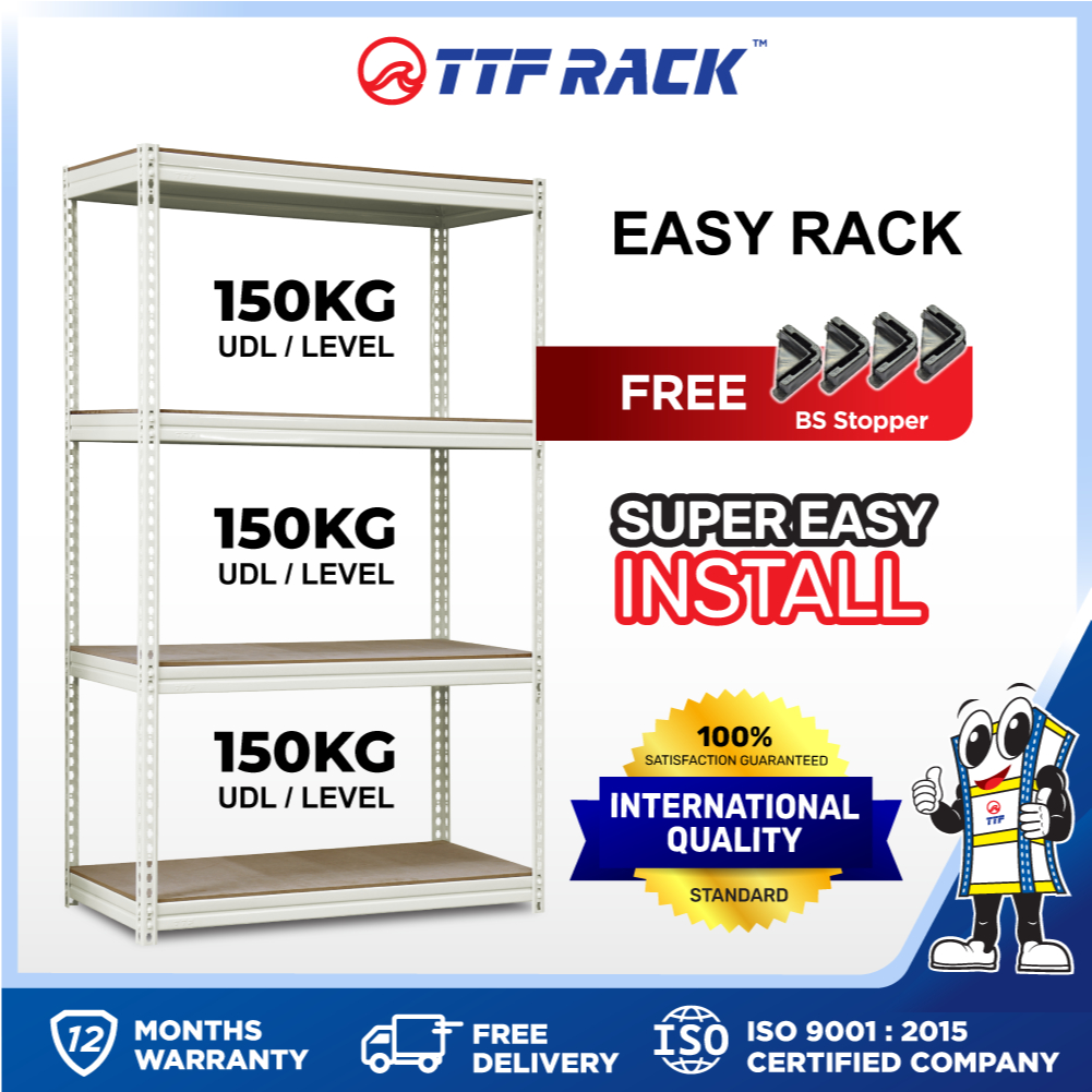 TTF Rack™️ EASY RACK/Boltless Rack Rak Besi Rak Dapur Rak Besi 4 ...