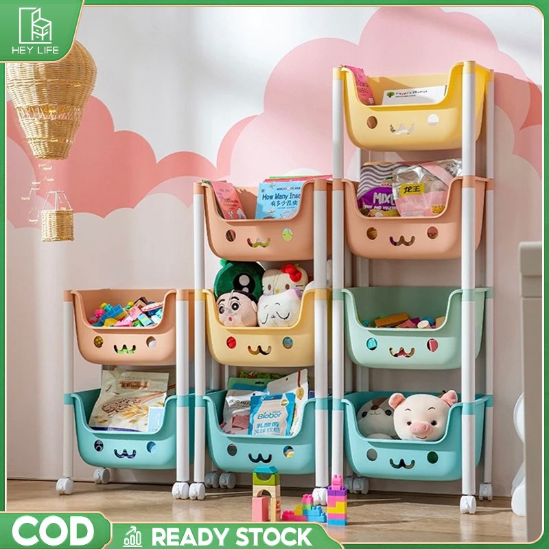 IKEA Multipurpose Trolley Kids Toy Storage Rack Snacks Books Clothes ...