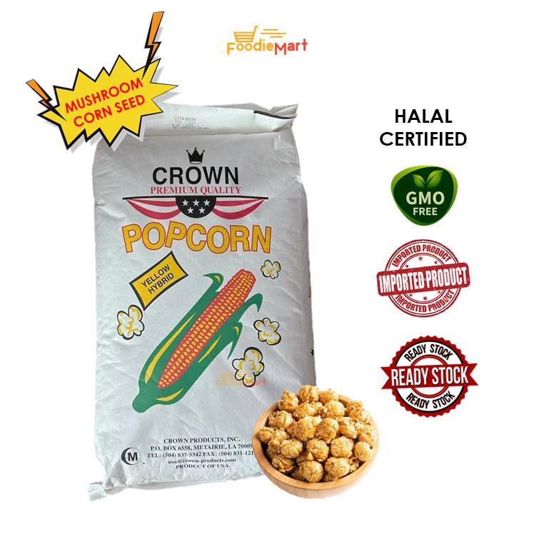 FOODIEMART [Halal] Crown Premium Quality Mushroom Corn Seed (USA) - 22 ...