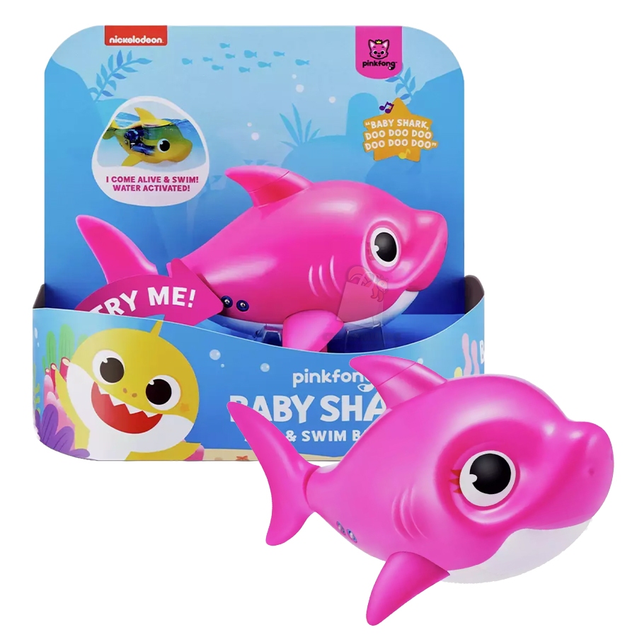 Silicone Water Activated Baby Shark Pool Toys Robo Alive Baby