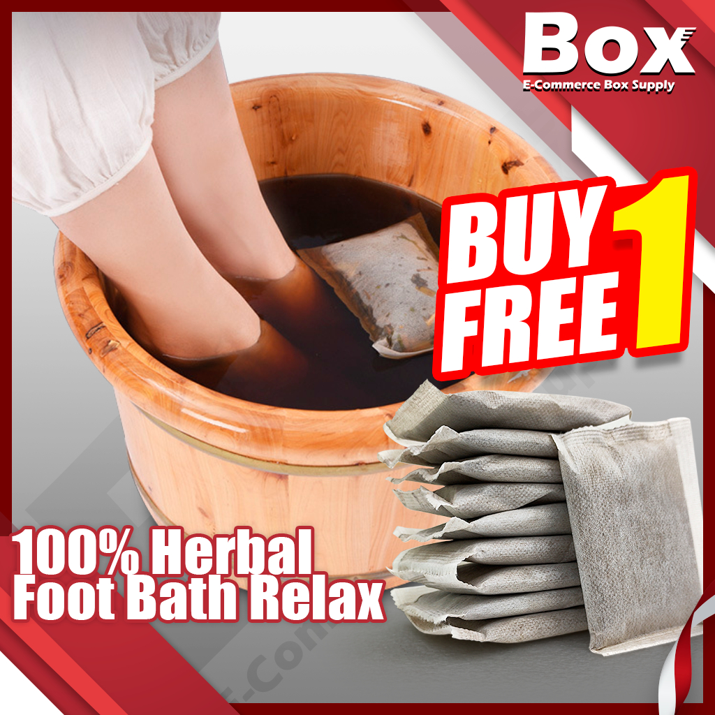 BUY 1 FREE 1 】 Foot SPA / Uncang Herba Sauna/Herbal Foot SPA Powder ...