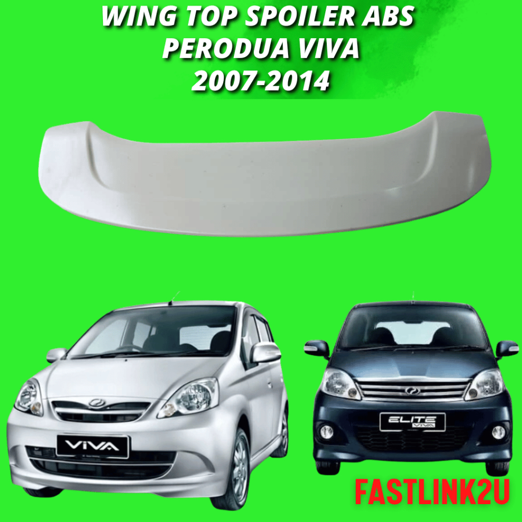 Fastlink Rear Spoiler Perodua Viva 2007-2014 Material ABS 100% New High ...