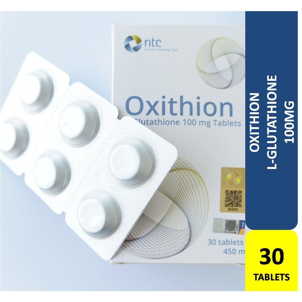Oxithion L-Glutathione 100 mg Tablets ( 30 tablets x 450 mg ) | Shopee ...