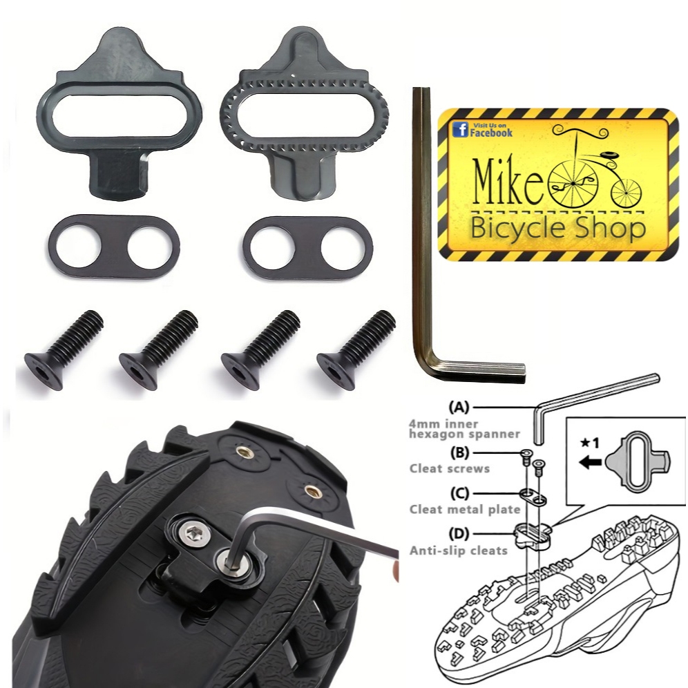 Basikal Cleat Bicycle MTB Cleat Shimano Pedal Cleat Cycling SPD Cleat ...