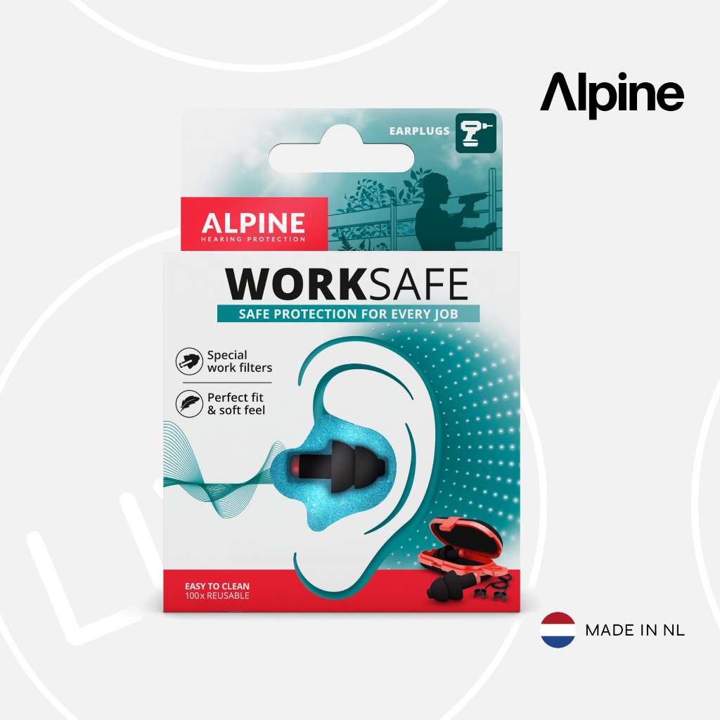 Alpine WorkSafe Earplugs | Anti Noise Safety Ear Plugs Protection ...