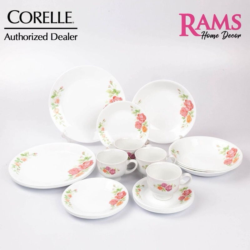 HOTSALES LANGKAWI CORELLE 20PCS ROUND DINNER SET ROSABALLE Shopee Malaysia