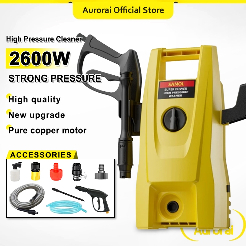 2600W WaterJet High Pressure Cleaner Jek Washer Jack Sprayer Mesin Cuci ...