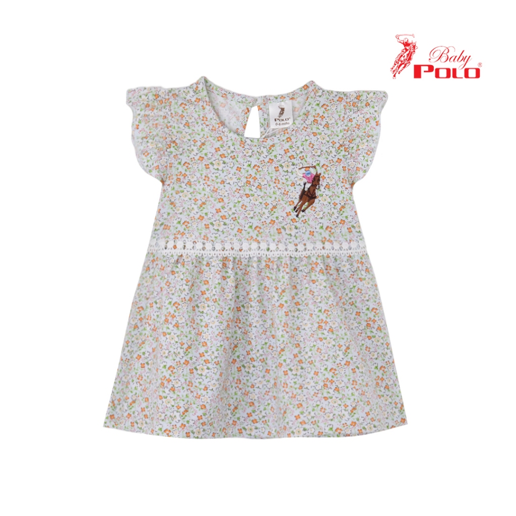 Baby Polo Girl Floral Cotton Dress 10-700137 | Shopee Malaysia