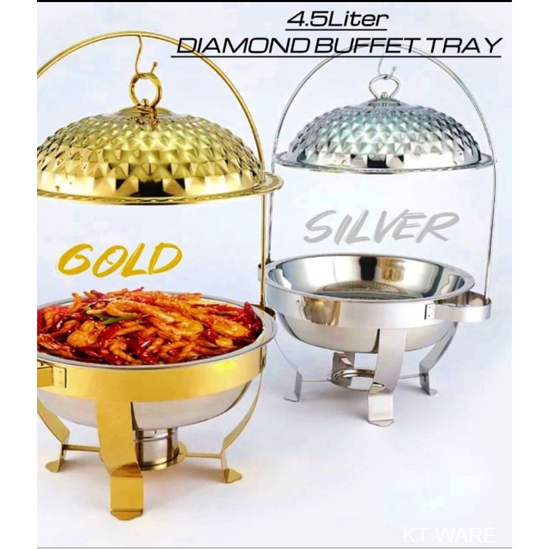 MD SINAR 4.5 Liter Hanged Chafer Hanging Chafing buffet tray Dish Crown ...