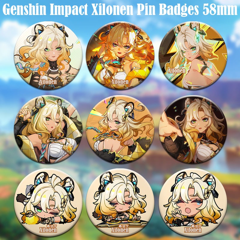 Genshin Impact Natlan Character Xilonen Pin Button Badge 58mm | Shopee ...