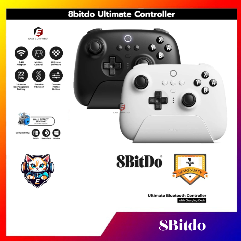 8BitDo Ultimate Bluetooth Wireless Controller Android iOS PC (1 Year ...