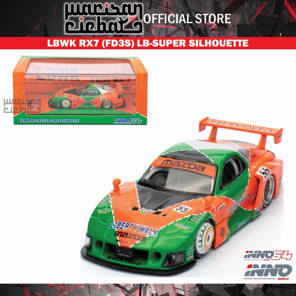 Inno Models Inno64 1/64 Mazda RX7 (FD3S) LB-Super Silhouette IN64-LBWK ...