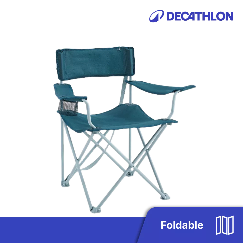 Decathlon Camping Outdoor Folding Chair Compact Design Max Load 110kg Quechua Shopee Malaysia