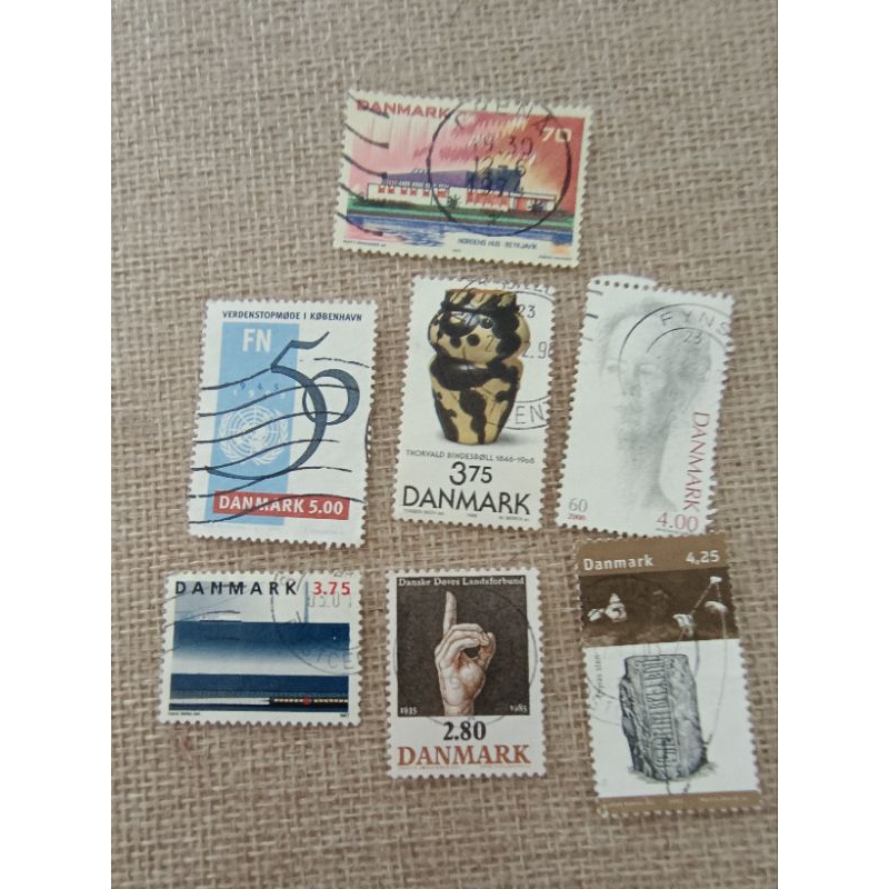 DAN03 Denmark postage stamps 7 different mixed used | Shopee Malaysia