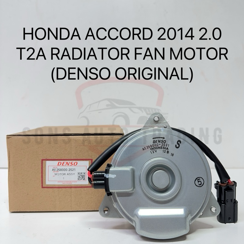 268000-2021 HONDA ACCORD 2014 2.0 T2A RADIATOR FAN MOTOR (DENSO ...