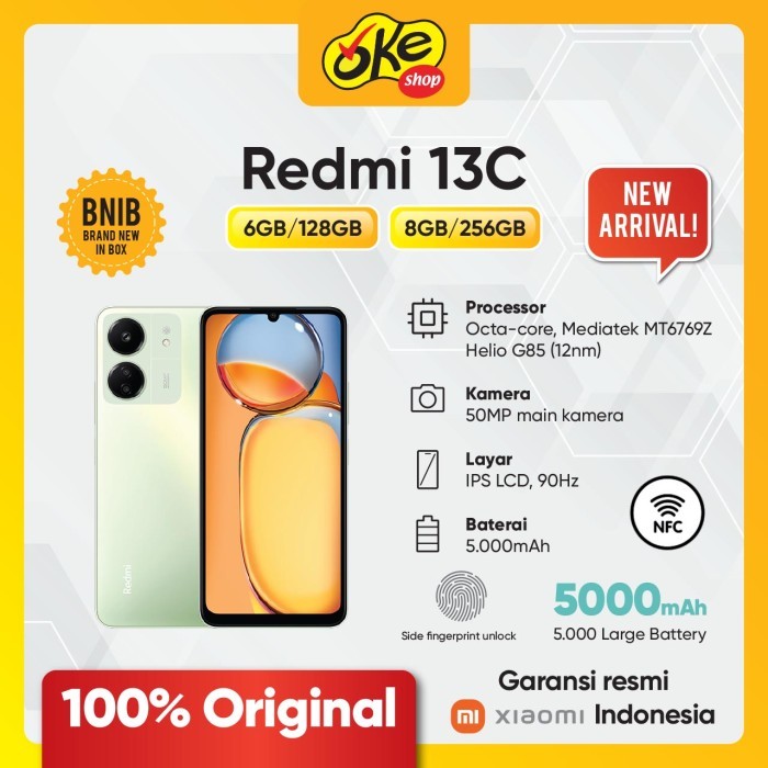 Xiaomi Redmi 13C..4G\6GB(RAM) | 128GB(RUM) | 5000mAh Battery