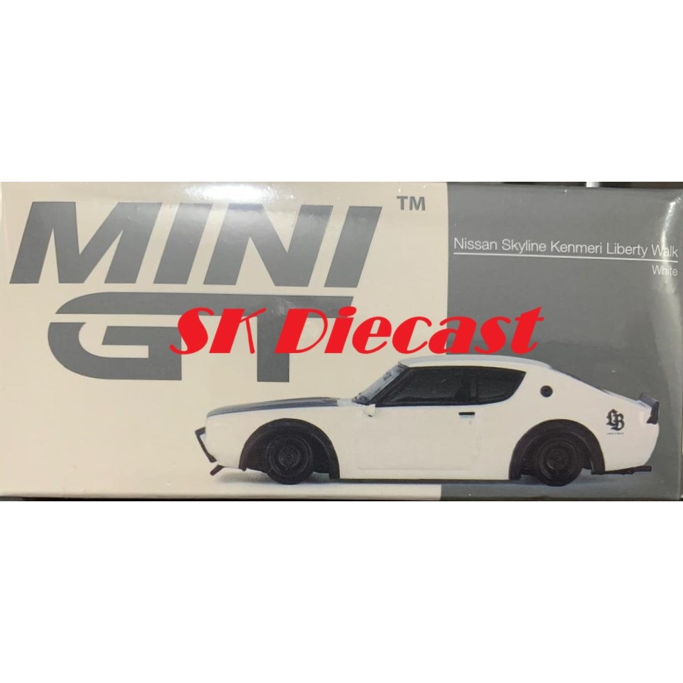 Mini GT 1:64 Nissan Skyline Kenmeri Liberty Walk – Édition Limitée Blanche MIJO