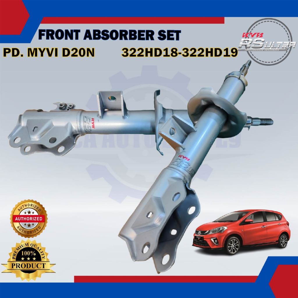 Perodua Myvi Gen3 D20N Front Absorber Set-KYB RS ULTRA-332HD18-332HD19 ...