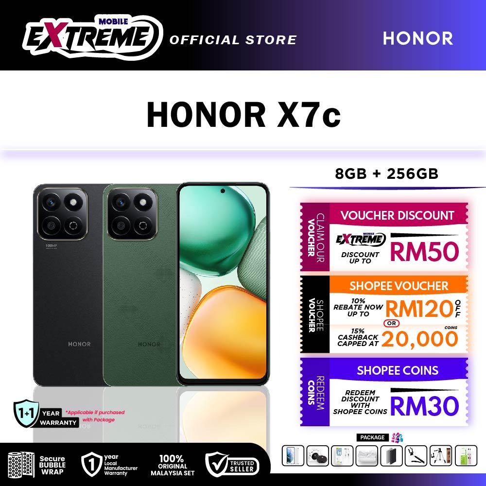HONOR X7c [8GB RAM 256GB ROM] / Honor 90 5G - Original HONOR Malaysia ...