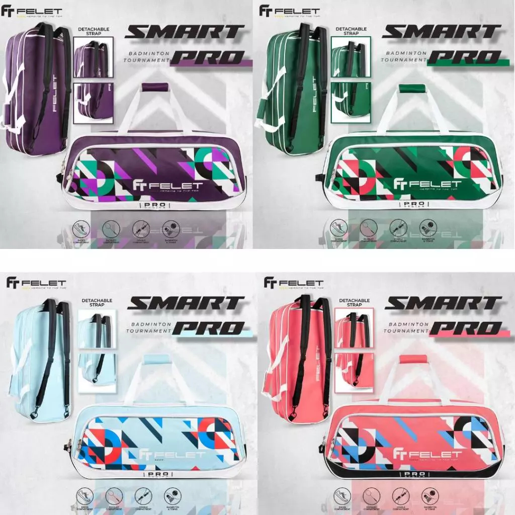 Felet Smart Pro Double Compartment Badminton Bag With Thermal / Beg ...