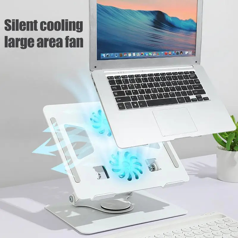 Laptop Stand 360 Rotatable Aluminum Alloy Tablet Cooling Stand with ...
