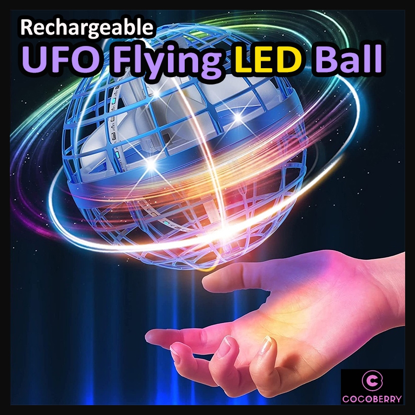 Flying Orb Toys with 360° Rotating Flynova UFO Flying Ball Colourful ...