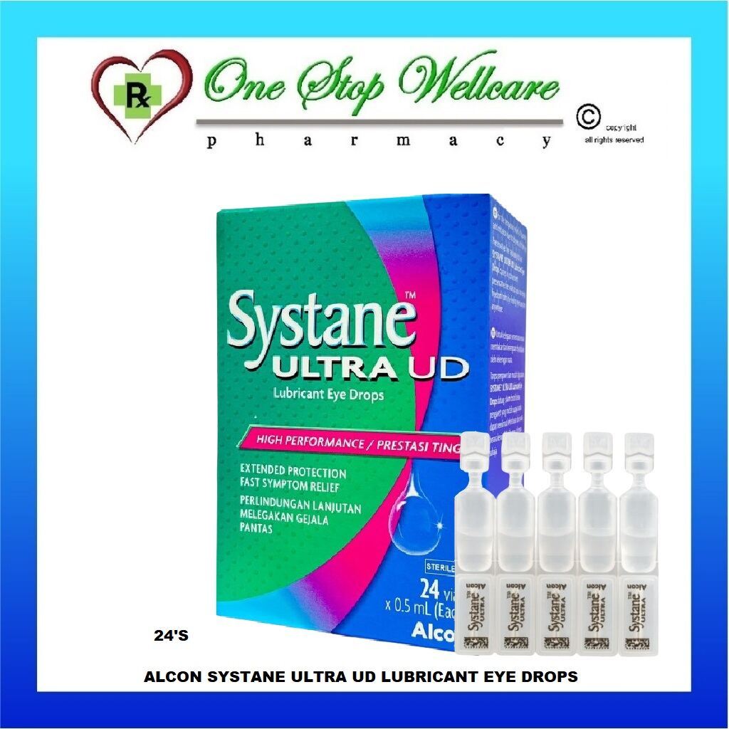 ALCON SYSTANE ULTRA LUBRICANT EYE DROPS 24 VIALS 0.5ML (EXP:11/2025 ...