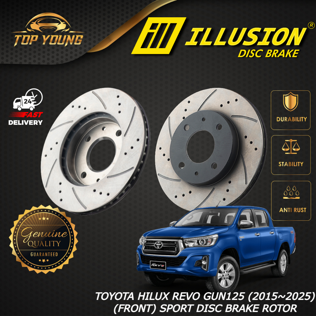 ILLUSION TOYOTA HILUX REVO GUN125, GUN126 (2015~2025) FRONT (DEPAN ...