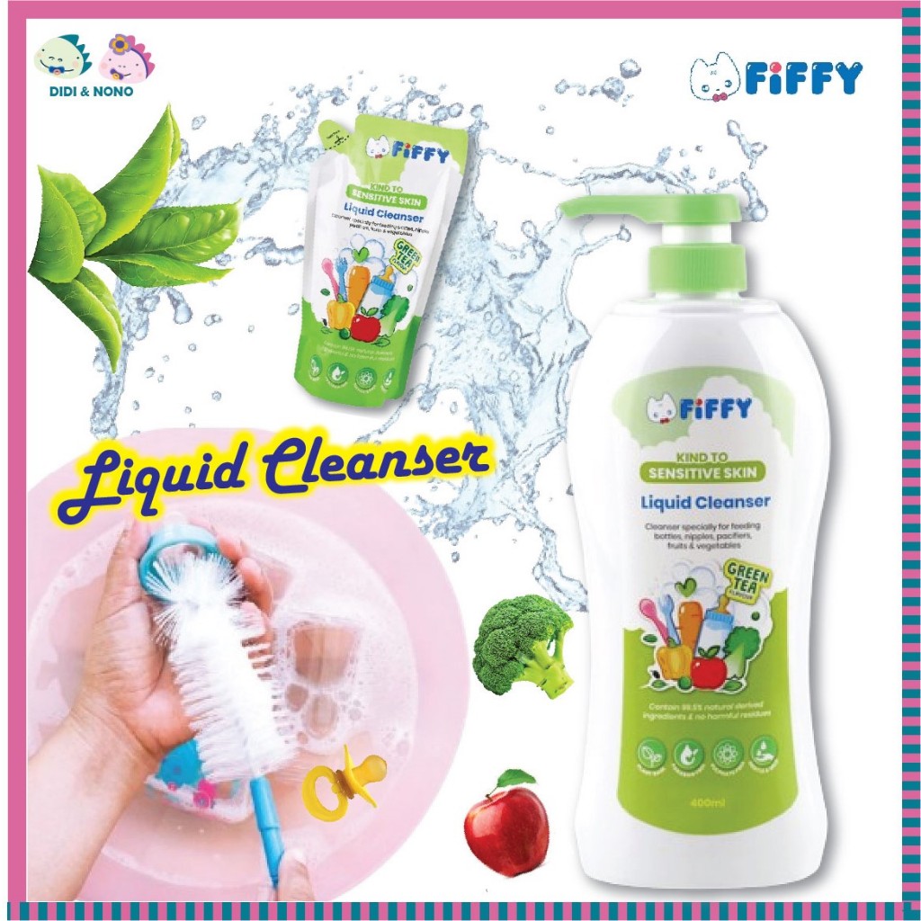 Fiffy Baby Bottle Wash Liquid Cleanser Green Tea Sabun Pencuci Botol ...