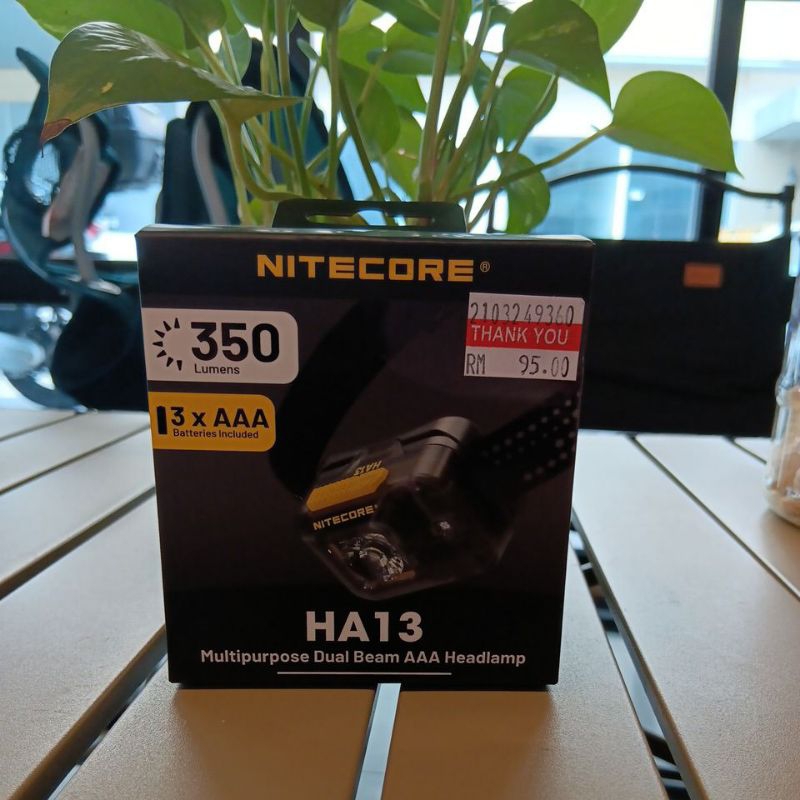 NITECORE Headlamp HA13 for treaking camping climbing night running road ...