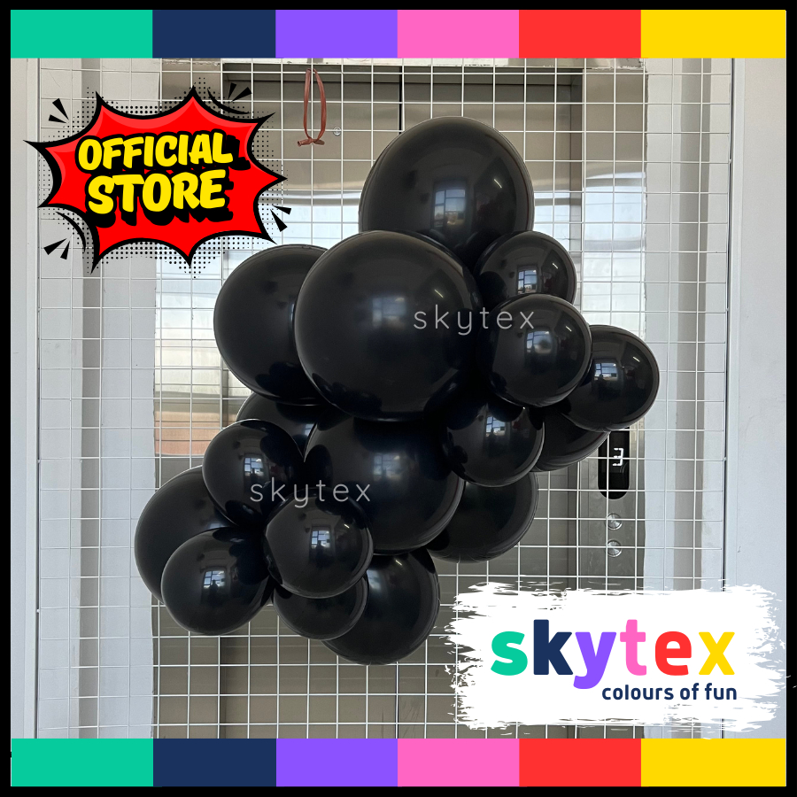 SKYTEX - Standard BLACK Color Balloons (SKX) | Shopee Malaysia