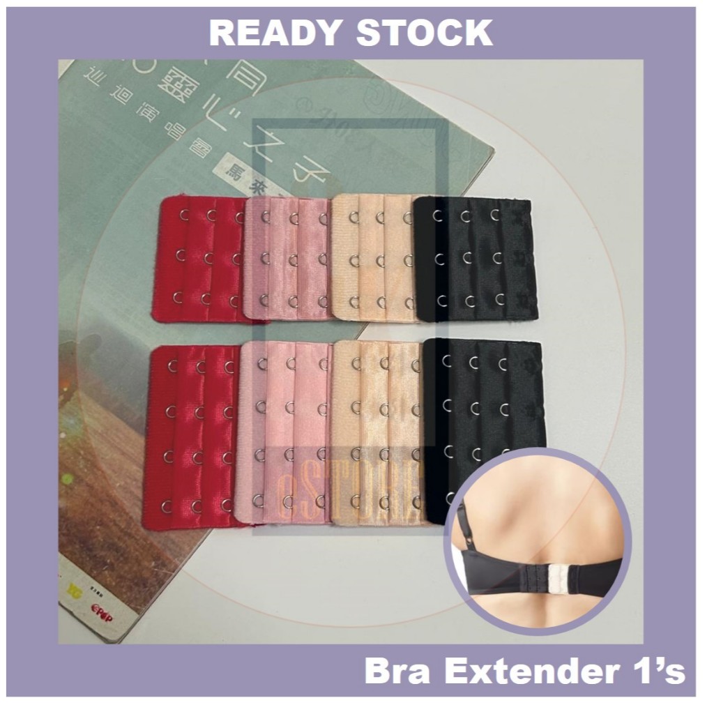 Bra Extender 2 Hooks 3 Hooks Girdle Extension Cangkuk Hook Extensions ...