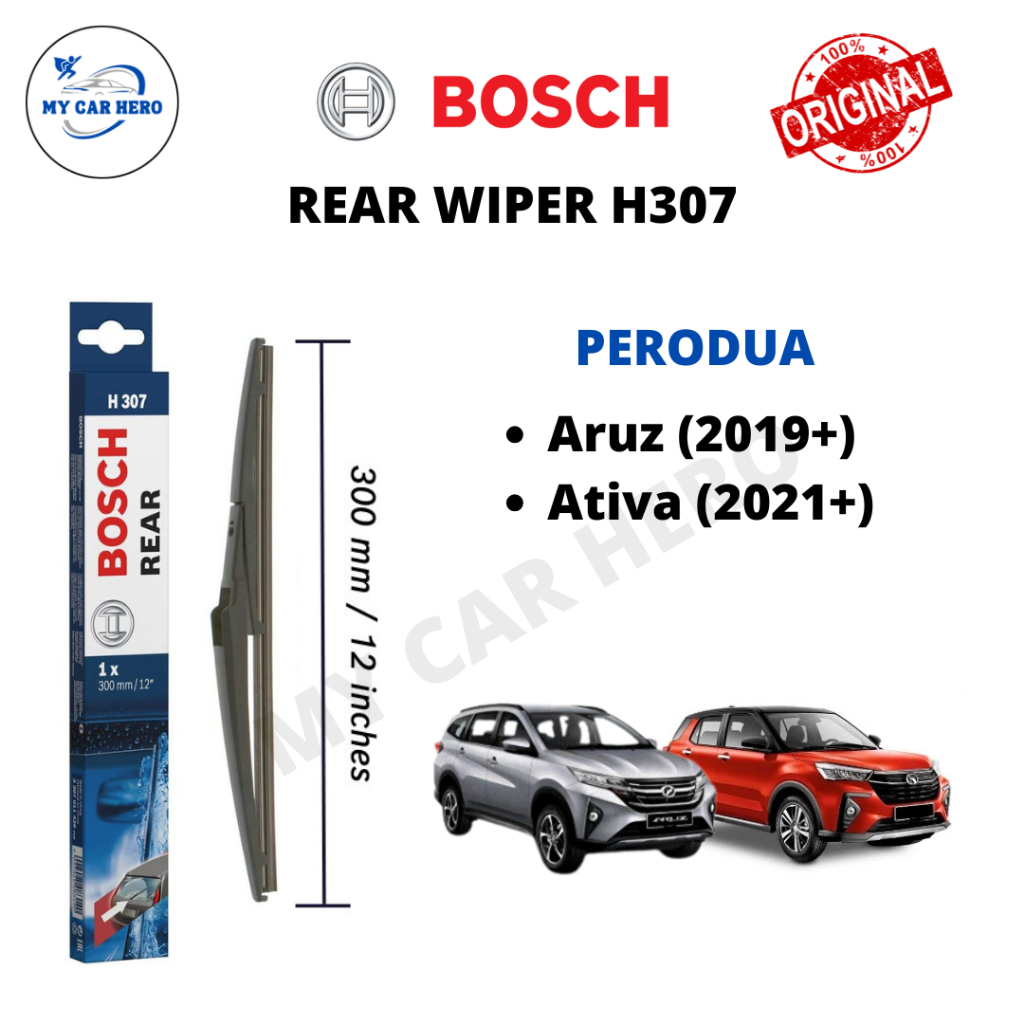 BOSCH Rear Wiper H307 for Perodua Aruz (Year 2019-Present) / Ativa ...