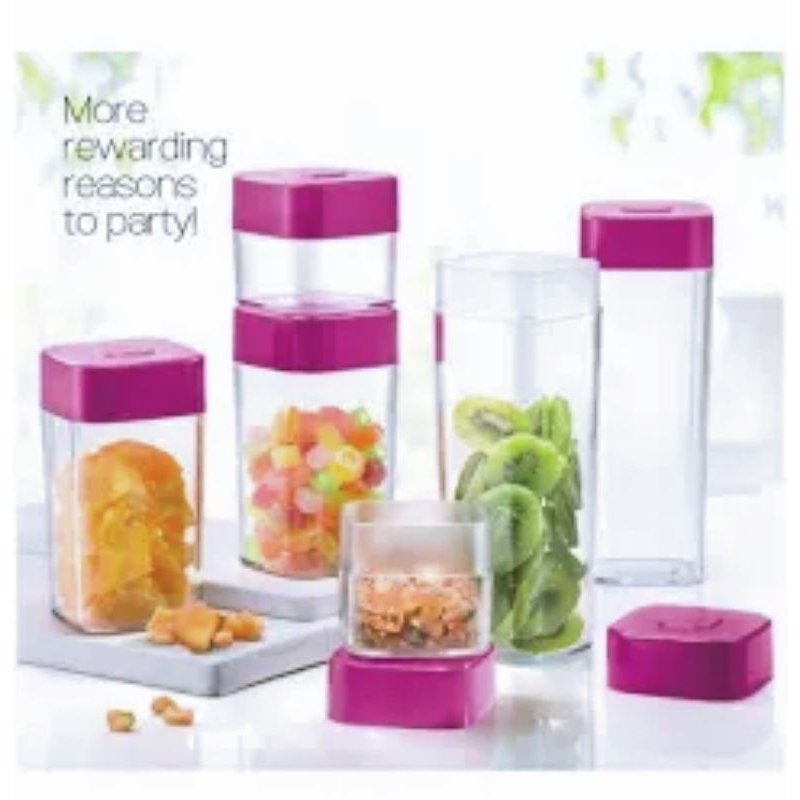 Tupperware Premium Canister Set / Tea Caddy (6 pcs) | Shopee Malaysia