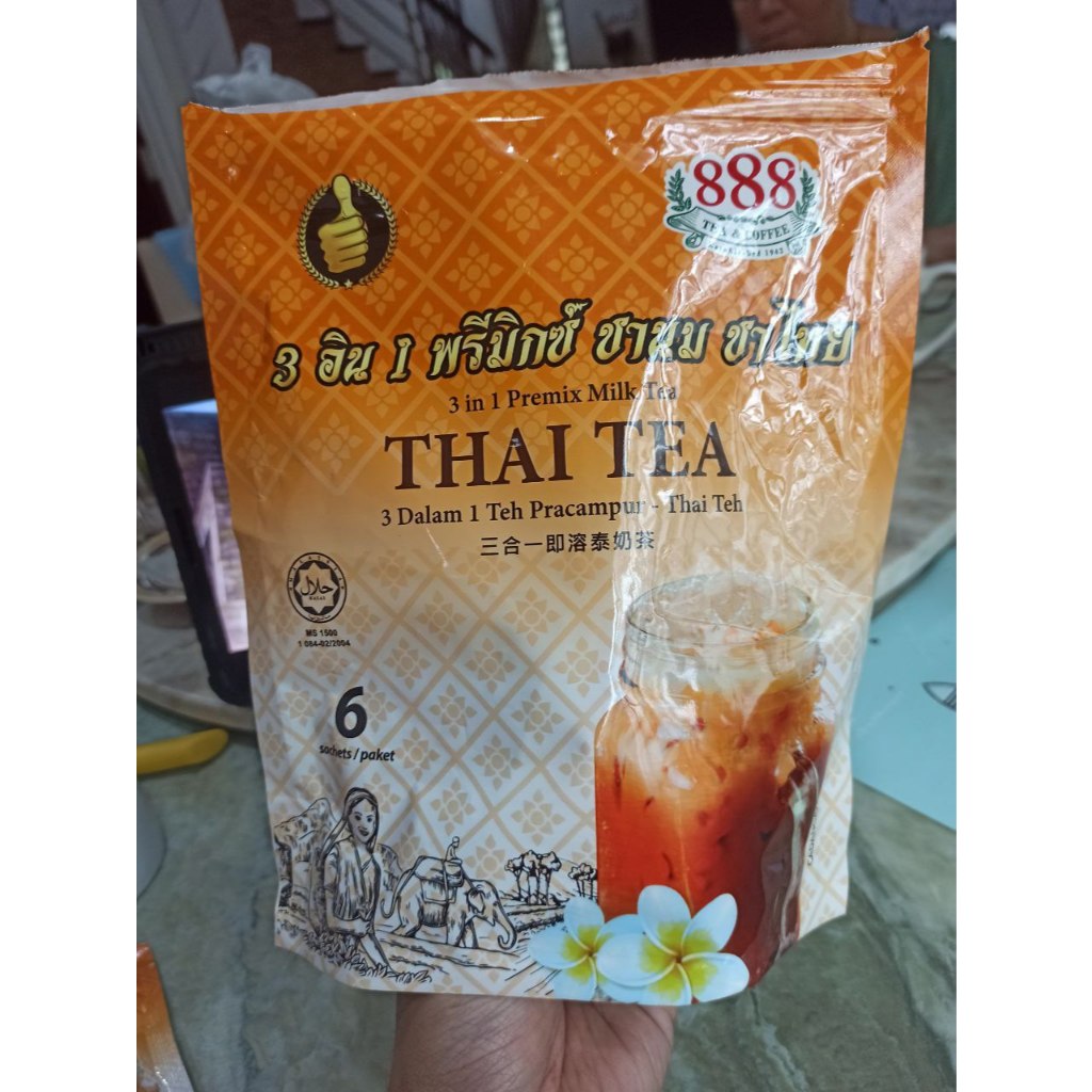 888 3in1 Premix Milk Tea Thai Tea 35g x 6s | Shopee Malaysia