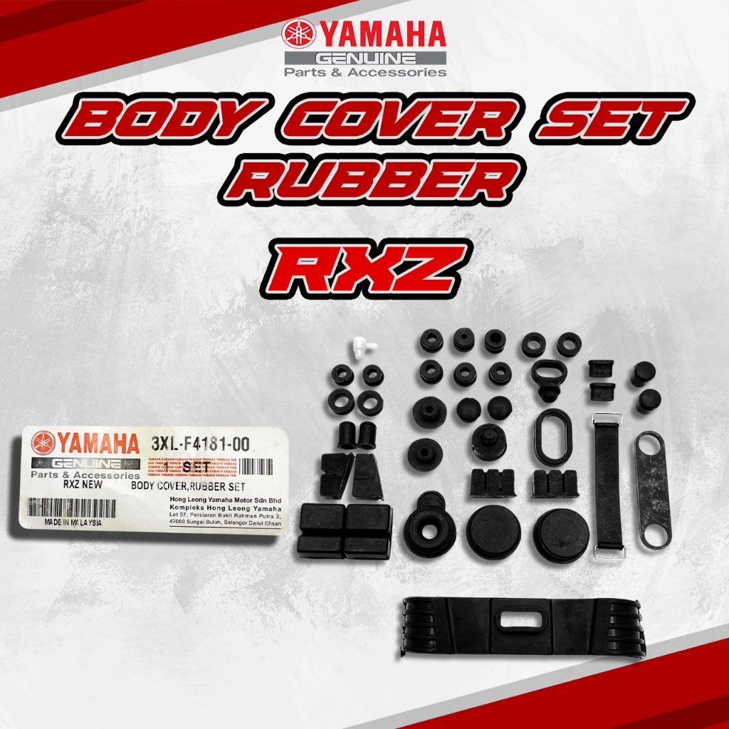 YAMAHA RXZ MILI MILLE BOSH BODY COVER RUBBER DAMPER SET GETAH FRAME ...
