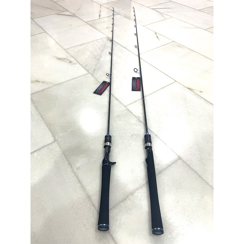 HASAMU WIND CAST 5‘6kaki 6-14lb 8-20lb single hand bc/spinning rod one ...