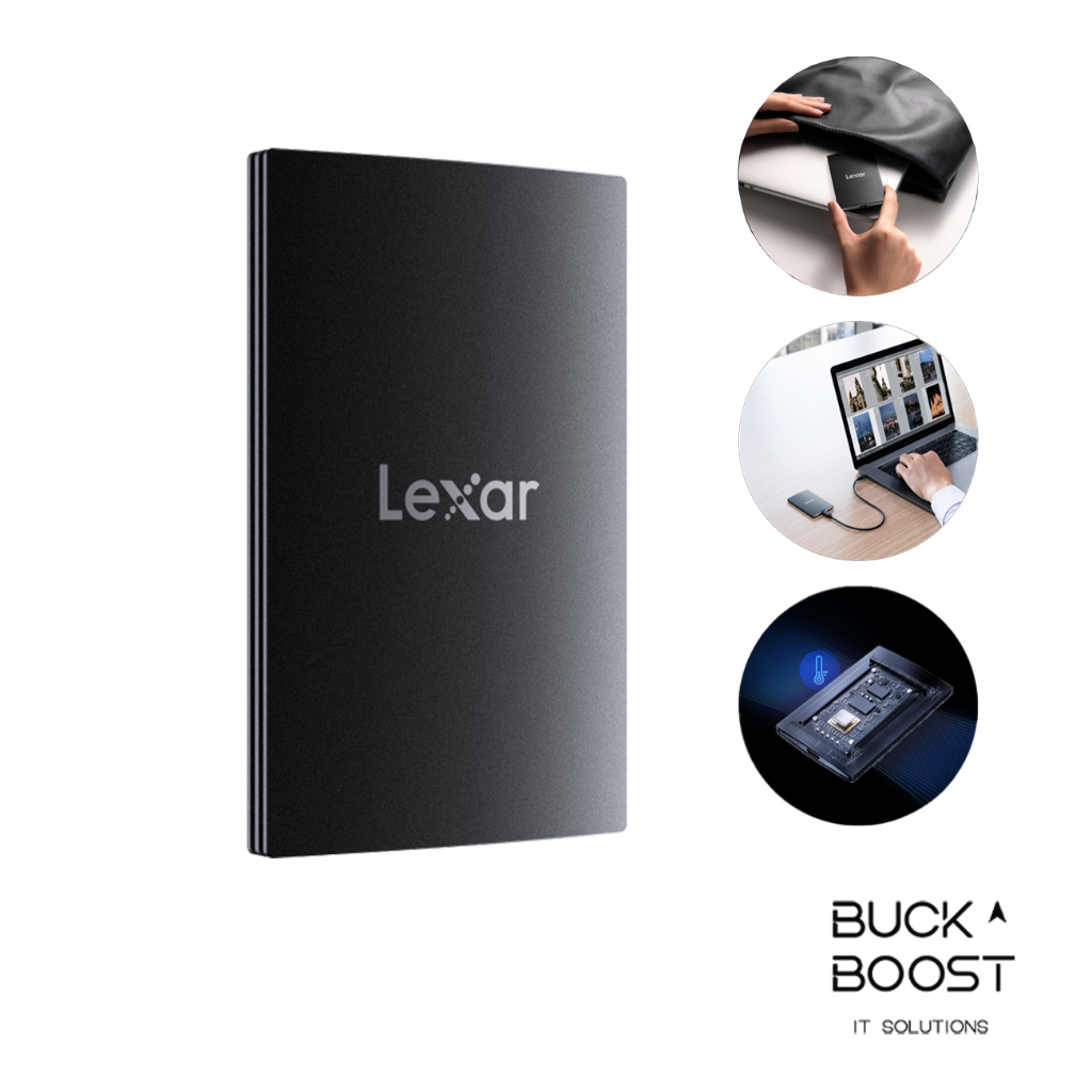 Lexar SL500 USB 3.2 Gen 2x2 Portable SSD - Up To 2000MB/s Read & 1800M