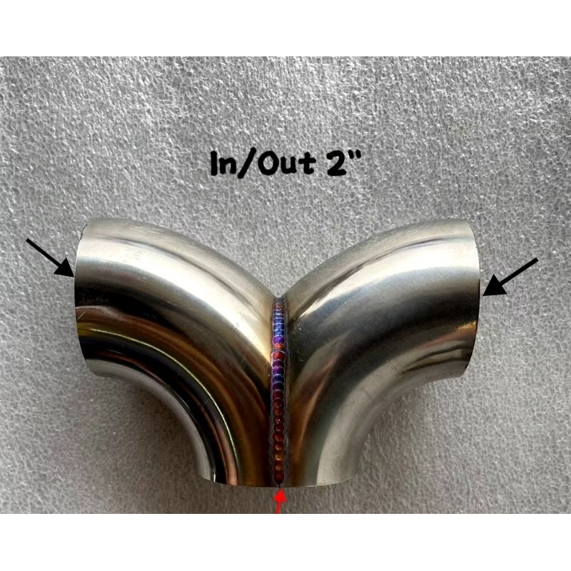 STAINLESS STEEL T&Y Join Exhaust Pipe Car Universal Exhaust Pipe ...