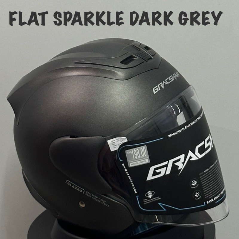 GRACSHAW G919I G919 GLAZZO PLAIN HELMET PLAIN Shopee Malaysia