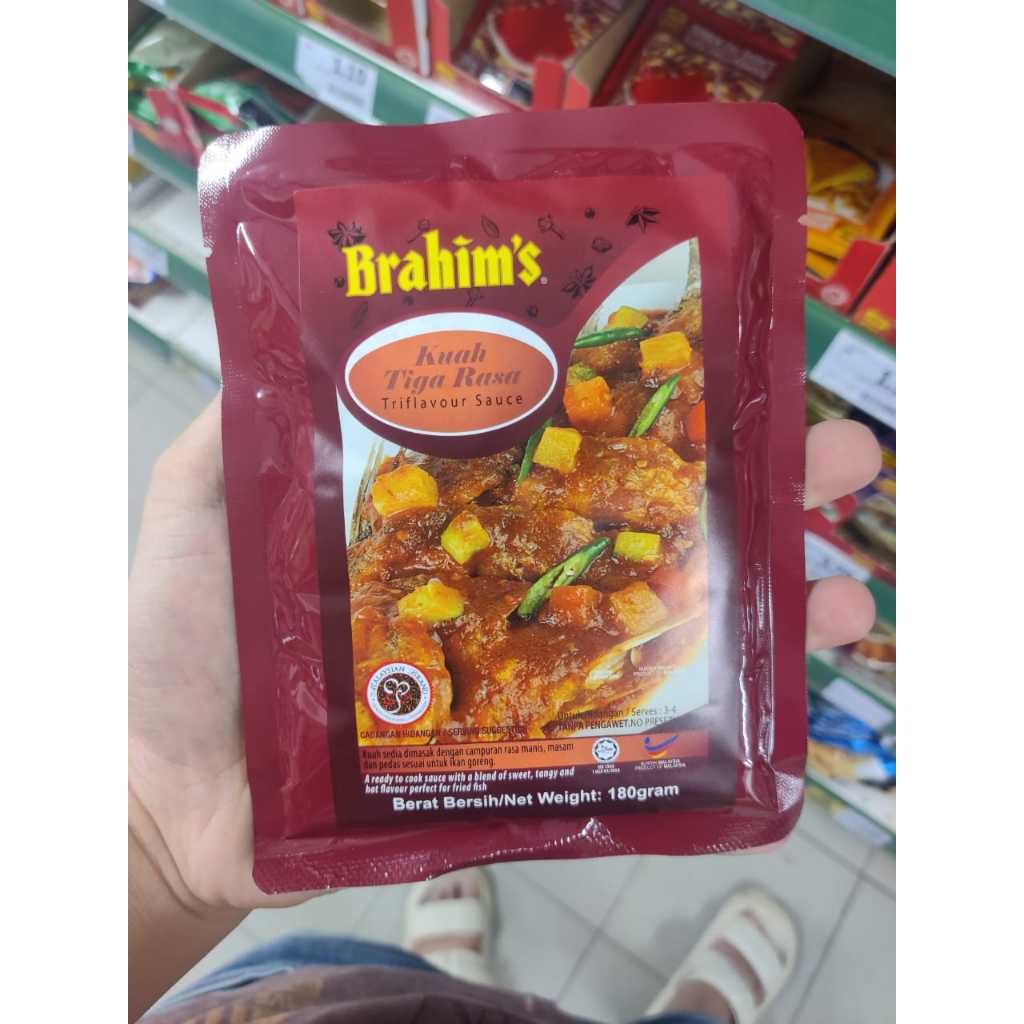 Kuah Tiga Rasa Brahim's 180g - Ready to eat (cuma tambah ikan dan air ...