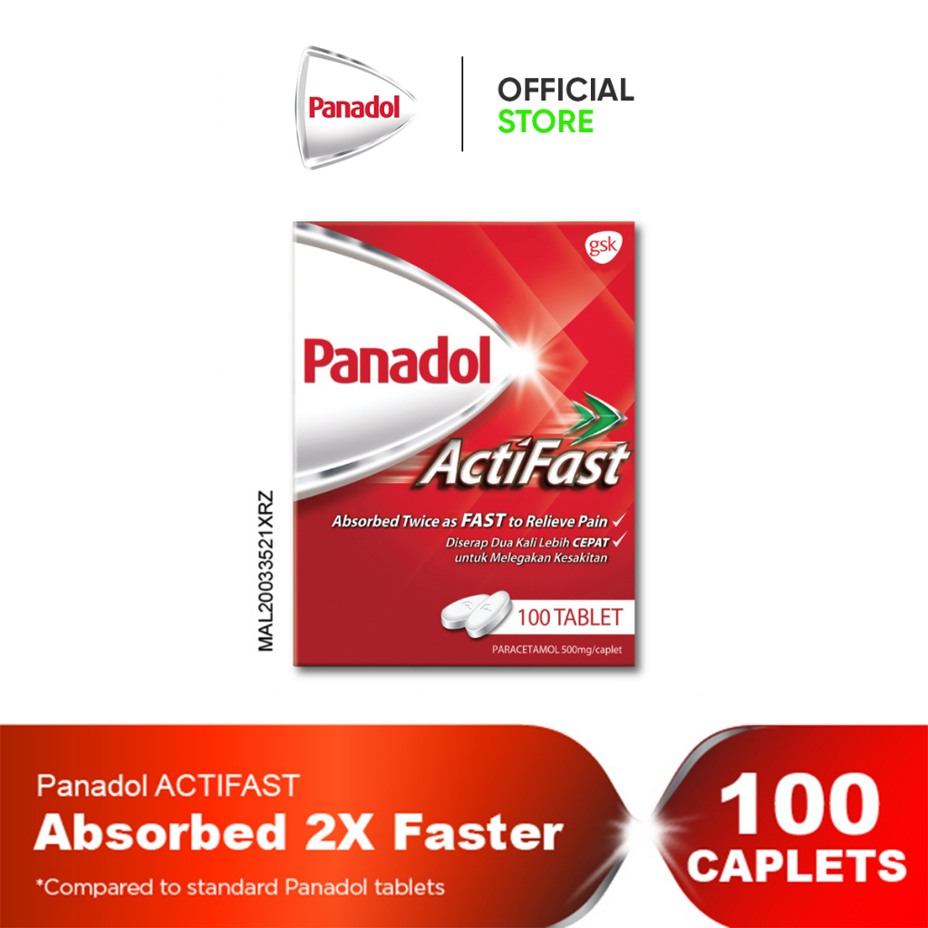 Panadol Actifast for Fast Pain Relief (100's) | Shopee Malaysia